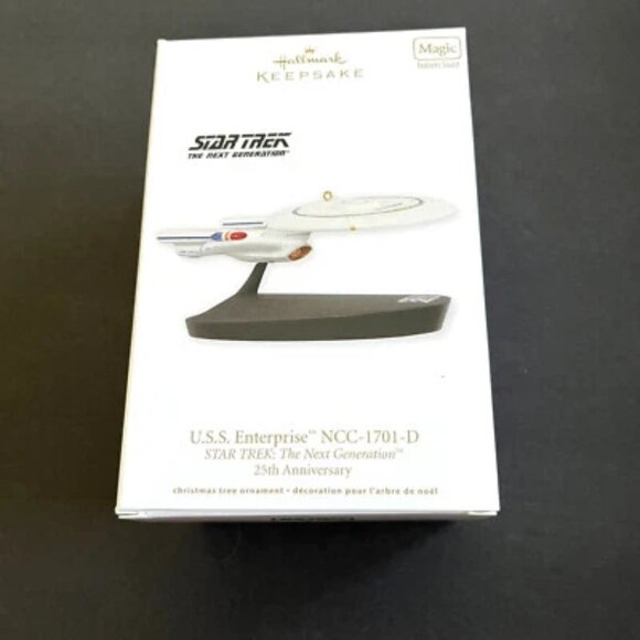 Star Trek Hallmark Keepsake Ornament USS Enterprise NCC 1701 D Magic SOUND 2012 - Picture 1 of 4